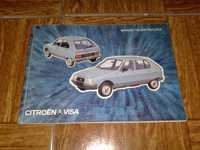 manual instruções carro citroen visa como novo