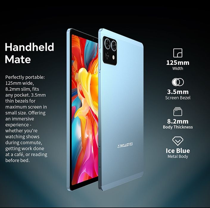 Новий Планшет Teclast T50 Mini+ клавіатура, 8.7" (120Гц), Helio G99, G