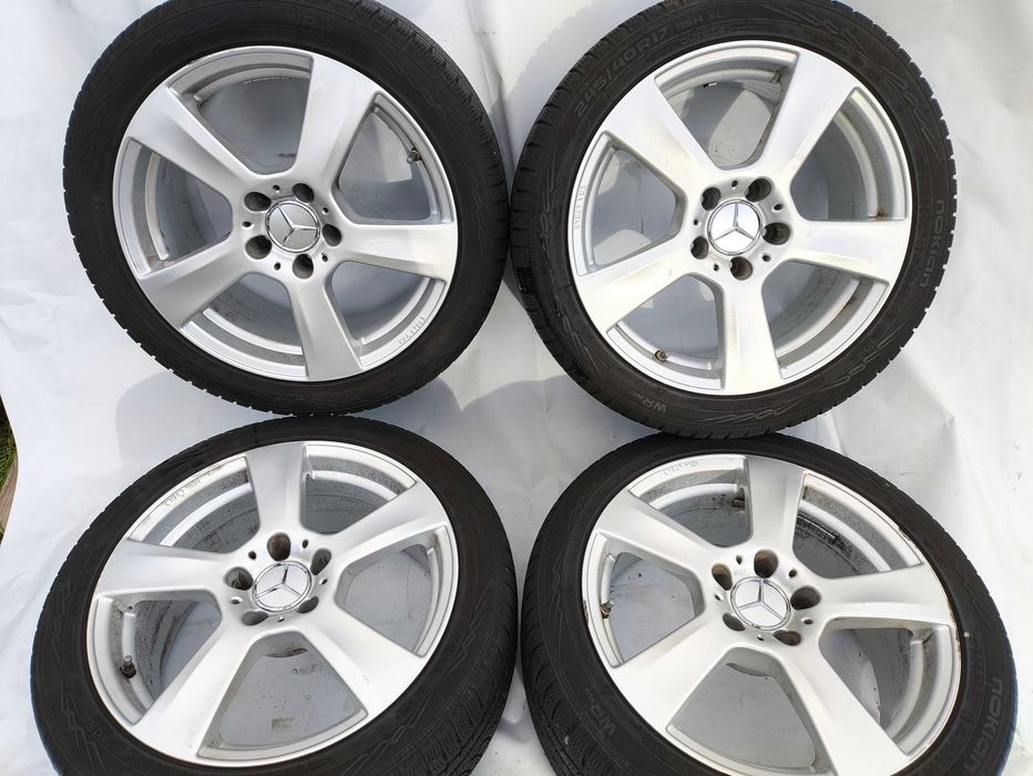 4x koła alufelgi Mercedes Audi VW 17" 5x112 225/45r17 Tanio!! 8mm