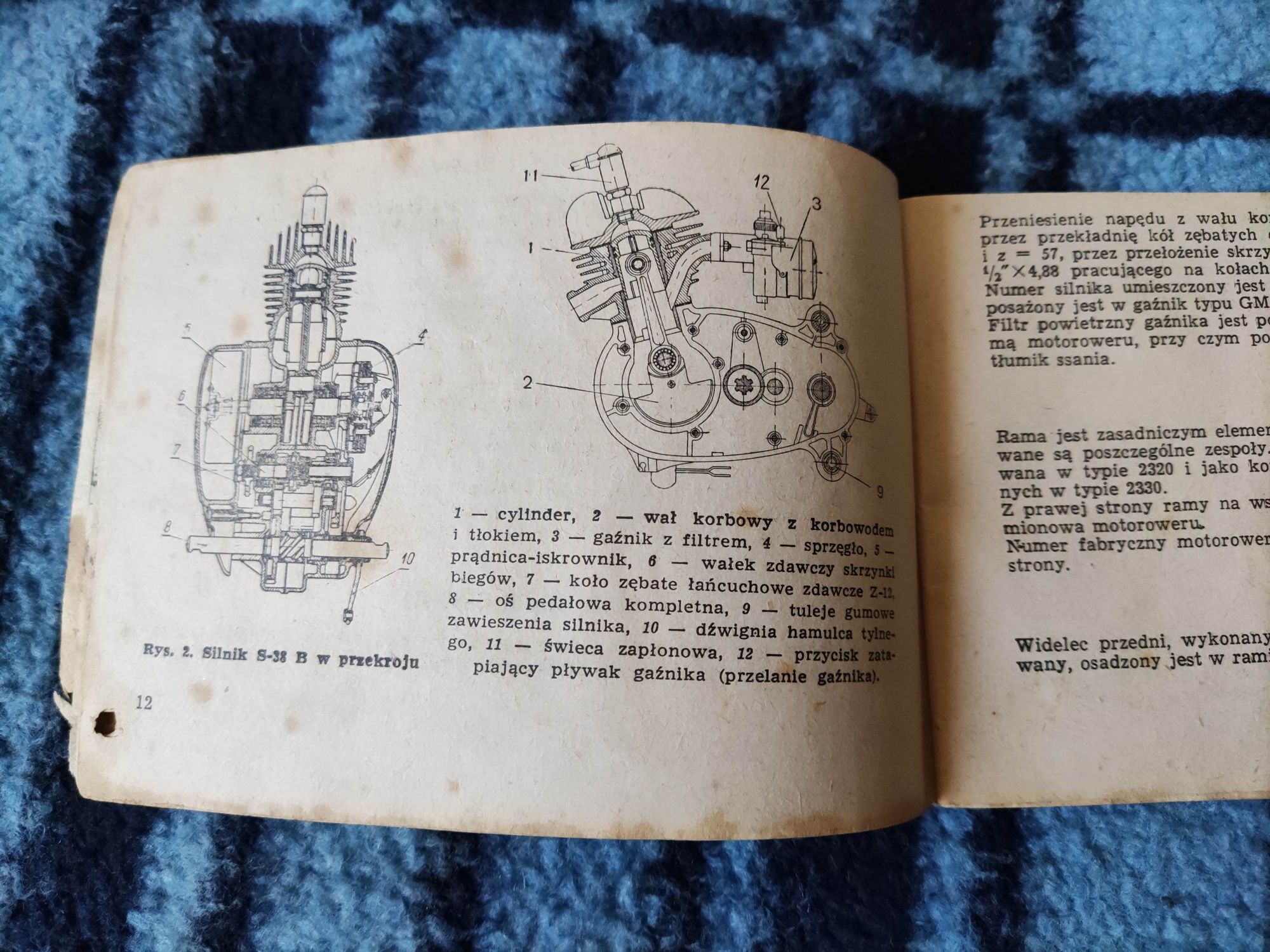 Instrukcja obsługi motoroweru komar 1969