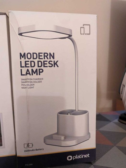 Настільна лампа LED Platinet PDL008 з аккумулятором на 2400 mAh