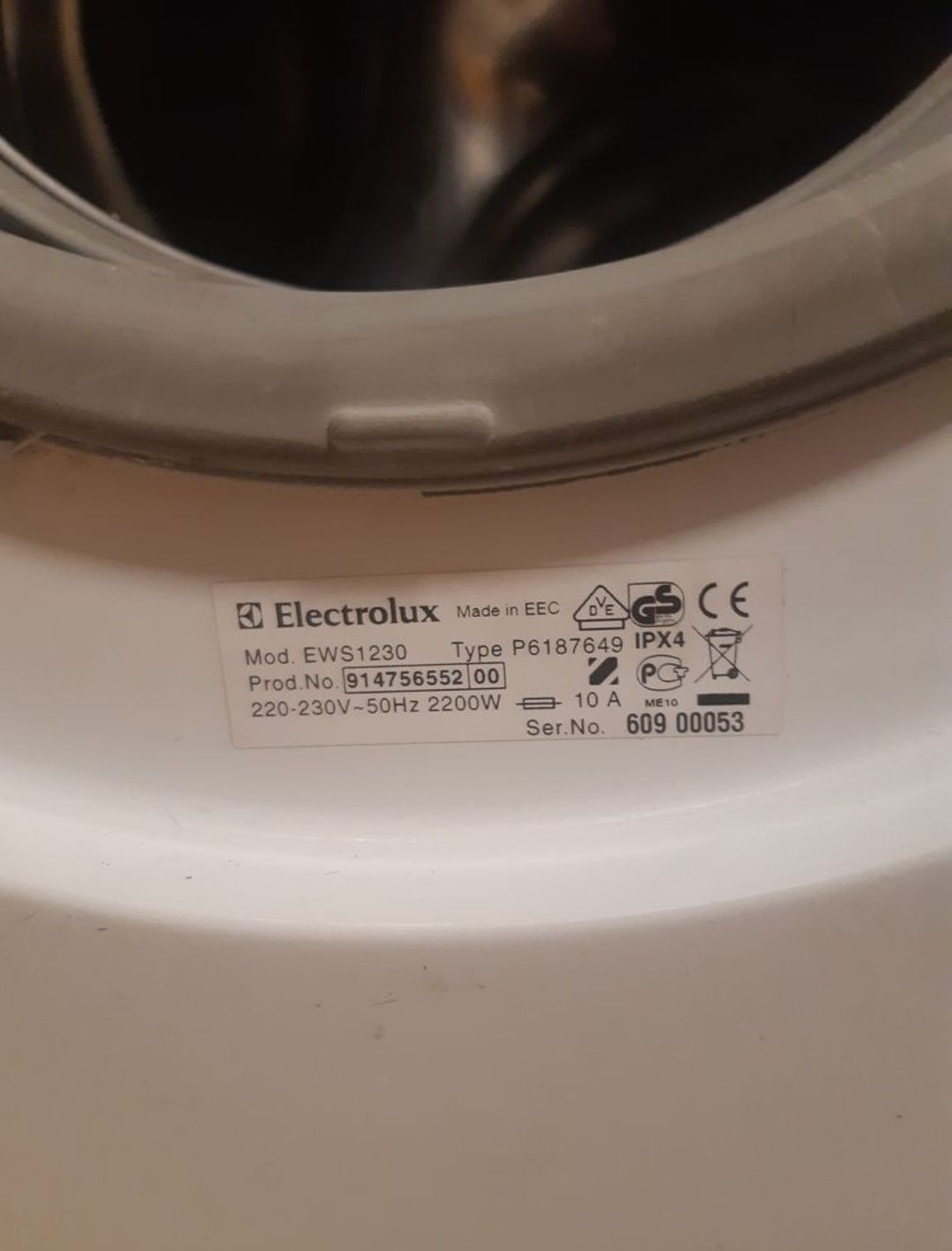 Компактная стиральная машина ELECTROLUX EWS 1230