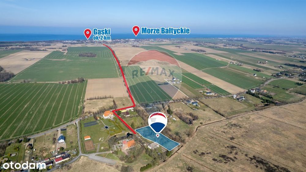 Piękna działka ze stawem, 3 km od morza: Śmiechów