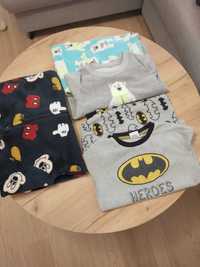 Piżama Batman, Mickey Mause Carters 3 szt. Oryginalne