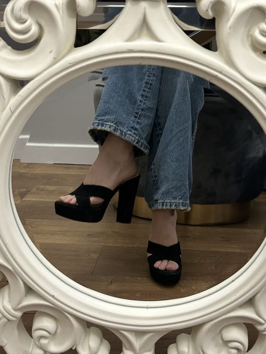 Klapki na słupku prima moda 36