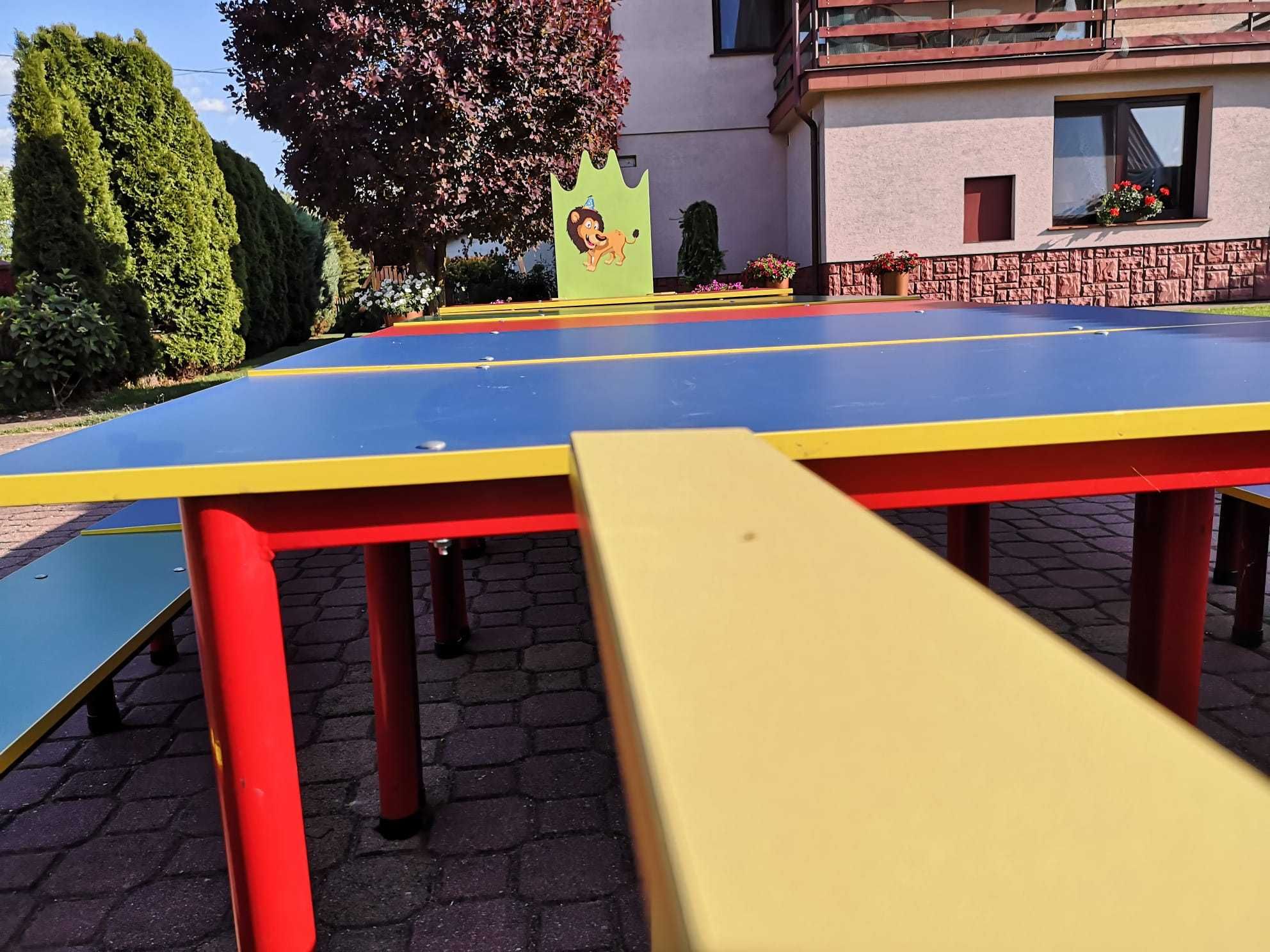 Wynajem mebli eventowych / imprez plenerowych. Tron/stoliki/ławki