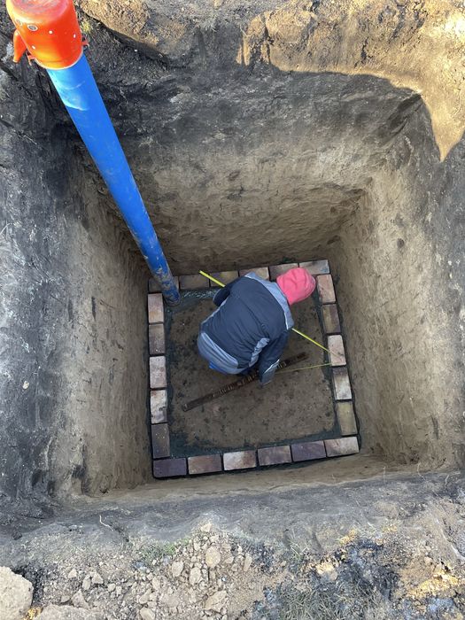 Мини-экскаватор. Водопровод. Канализация. Септик. Траншеекопатель.