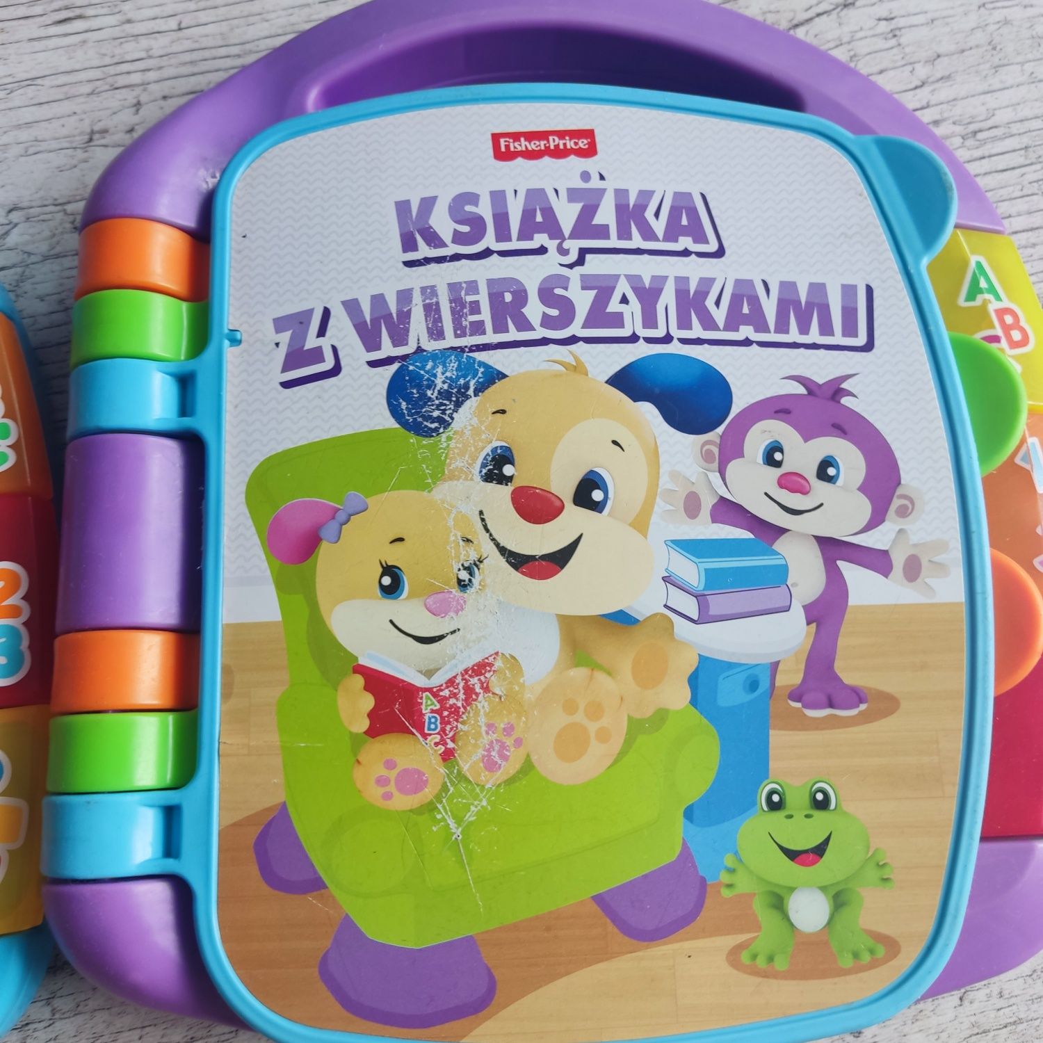 Książka z wierszykami książeczka Fisher price