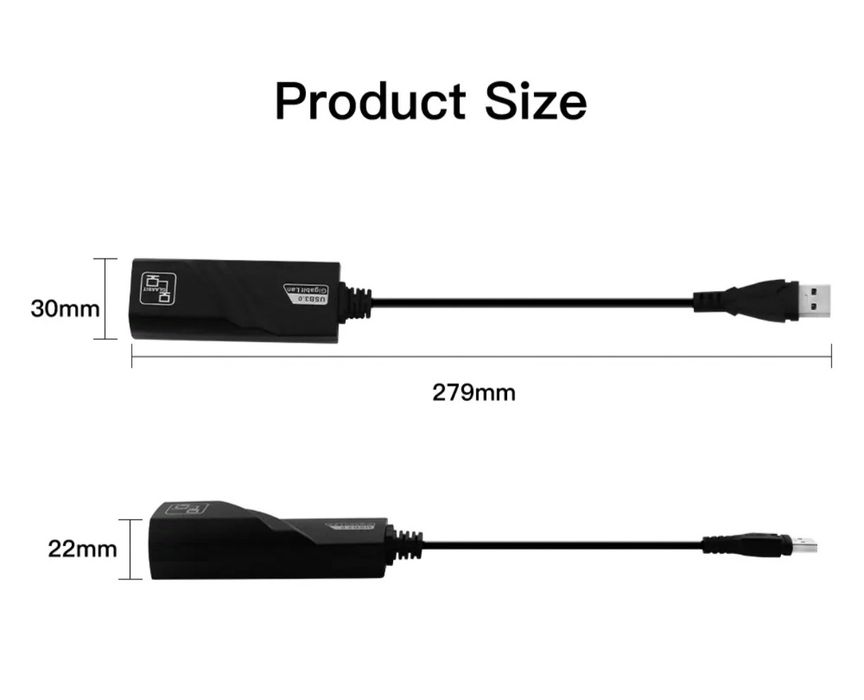 Adaptador RJ45 para USB 3.0