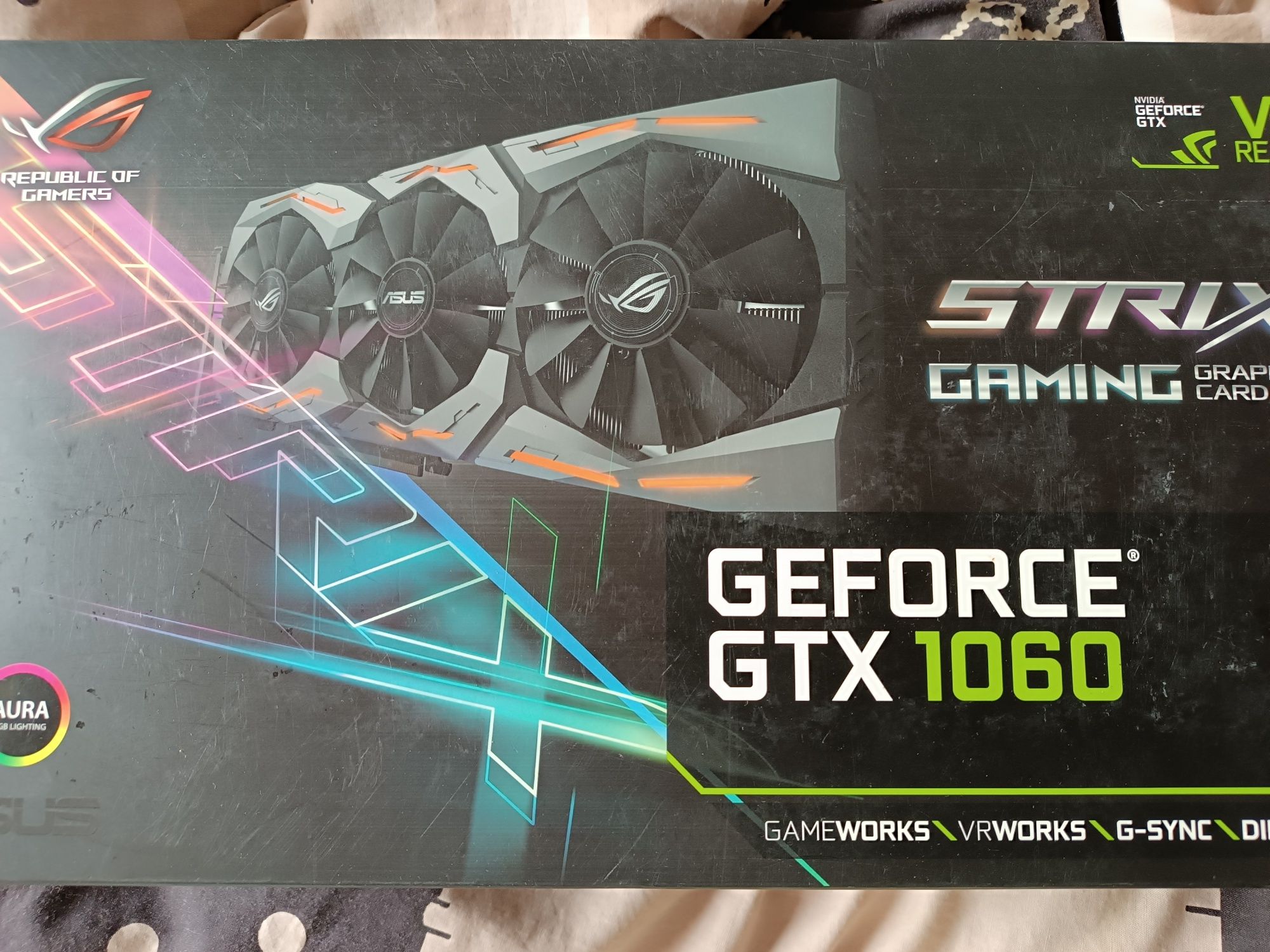 Видеокарта Asus GeForce GTX 1060 ROG Strix 6GB GDDR5
