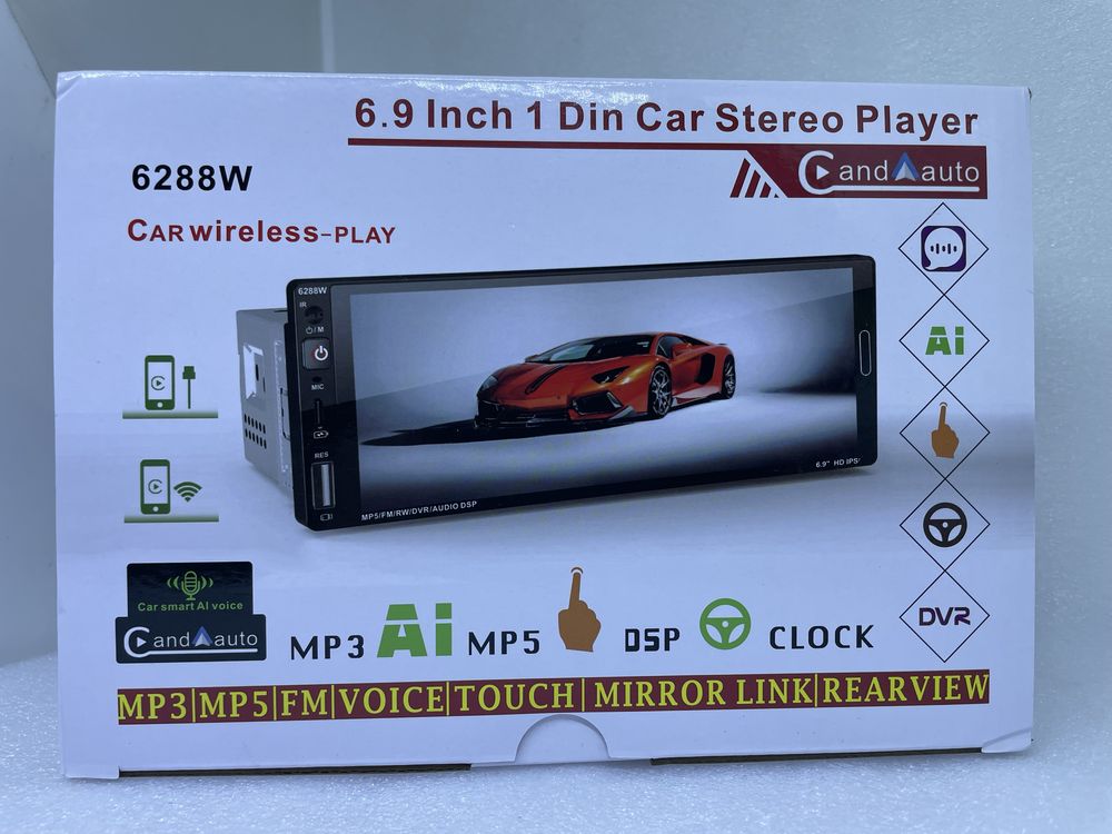 Автомагнітола Pioneer 6288-W  екраном 6.9 1DIN Windows магнітола