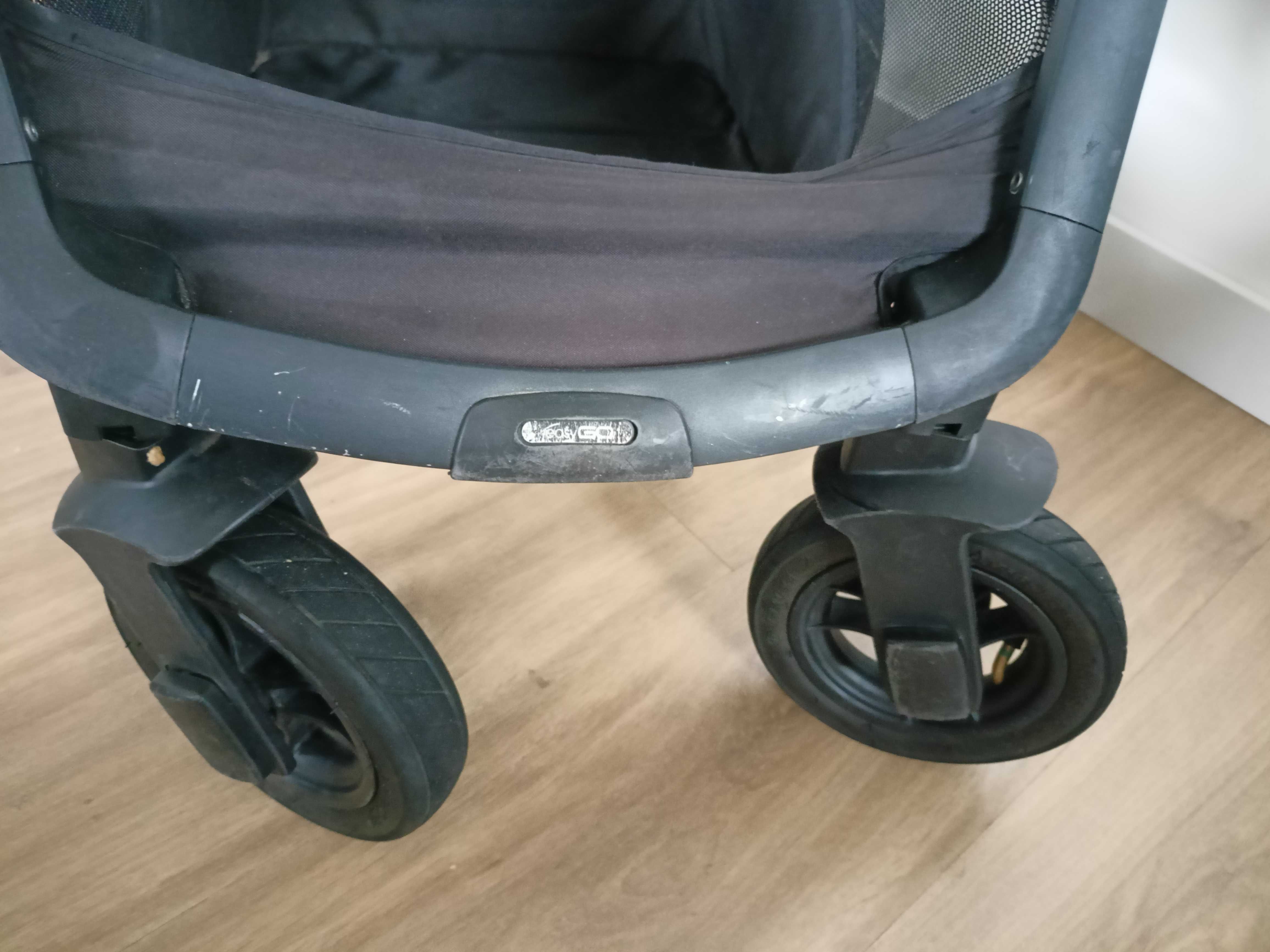Wózek 2 w 1 Easy Go optimo air spacerówka + gondola Smart Fold