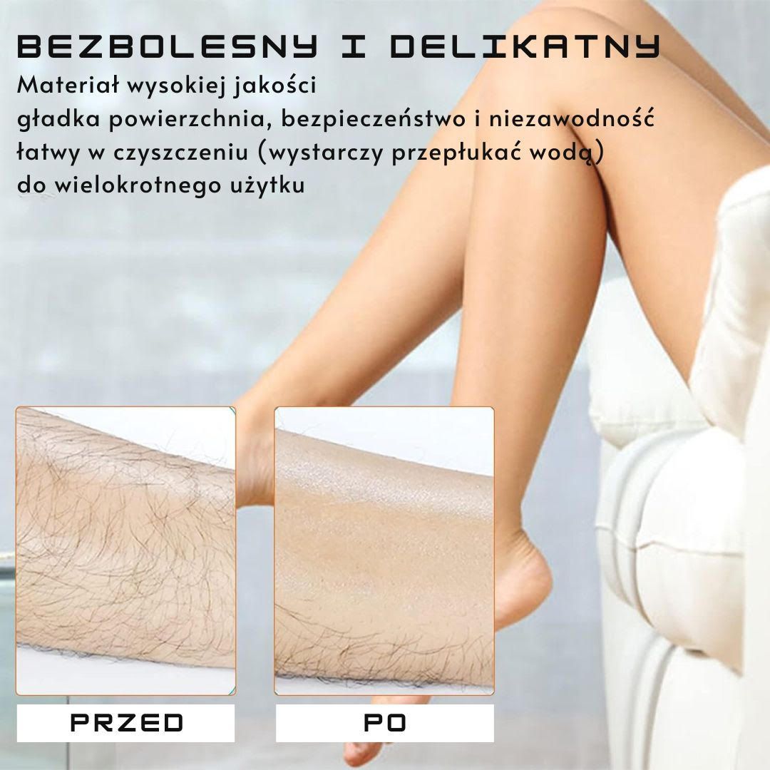 Depilator Crystal Hair Removal wraz z opakowaniem.