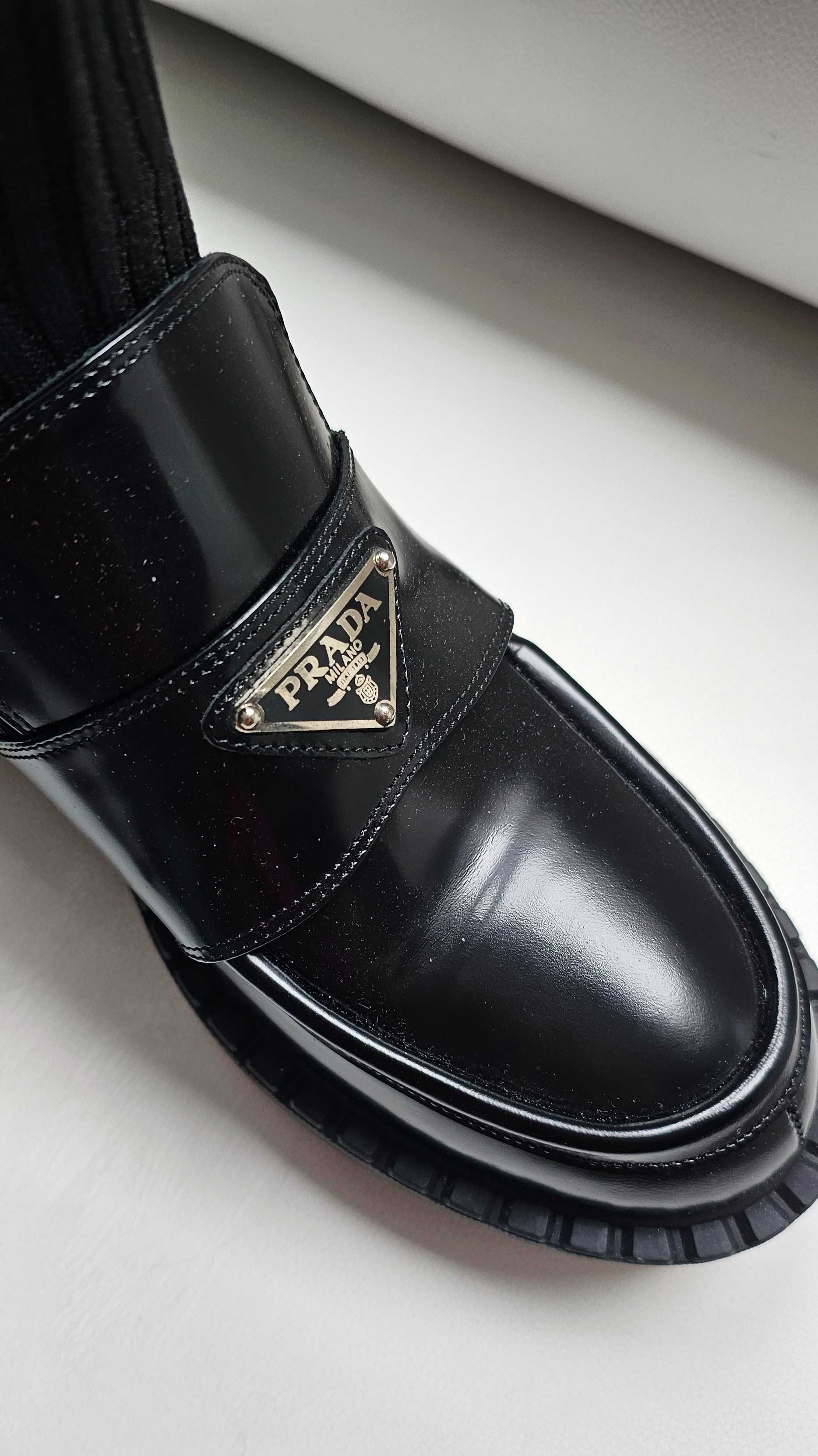 P R A D A luksusowe buciki PREMIUM botki roz 41