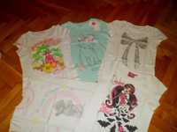 Zestaw koszulek 110 / 116 t-shirt Kotek 3D Monster High H&M Cool Club