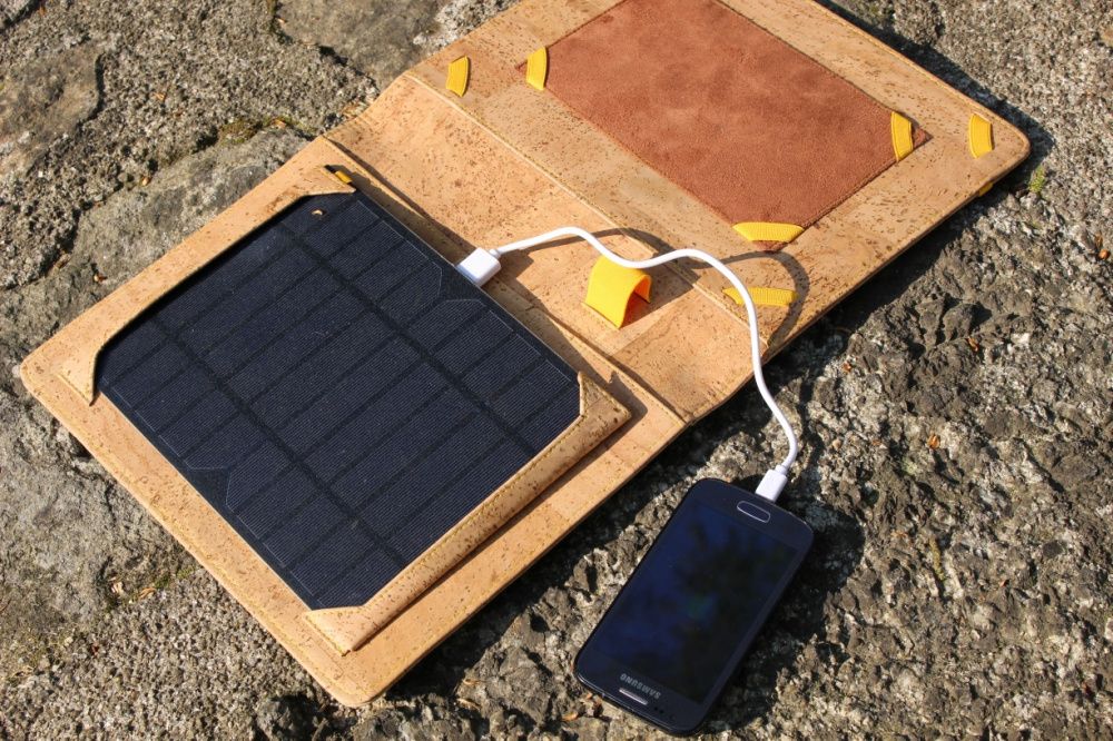 Capa de Cortiça para tablet e outros gadget Painel Solar e Bateria