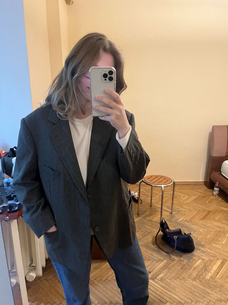 Піджак дідуся зелений
