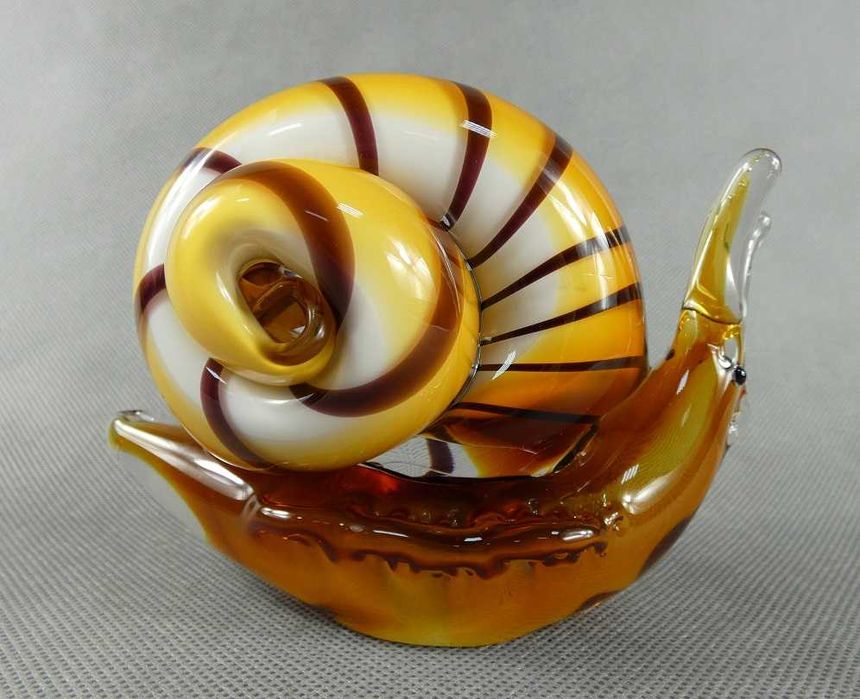 Figura szkło ŚLIMAK figurka MURANO