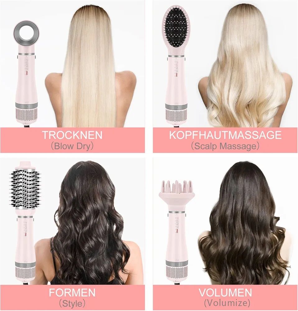 Zestaw do stylizacji włosów parwin pro beauty 4 w 1  1000w ab0319-4p