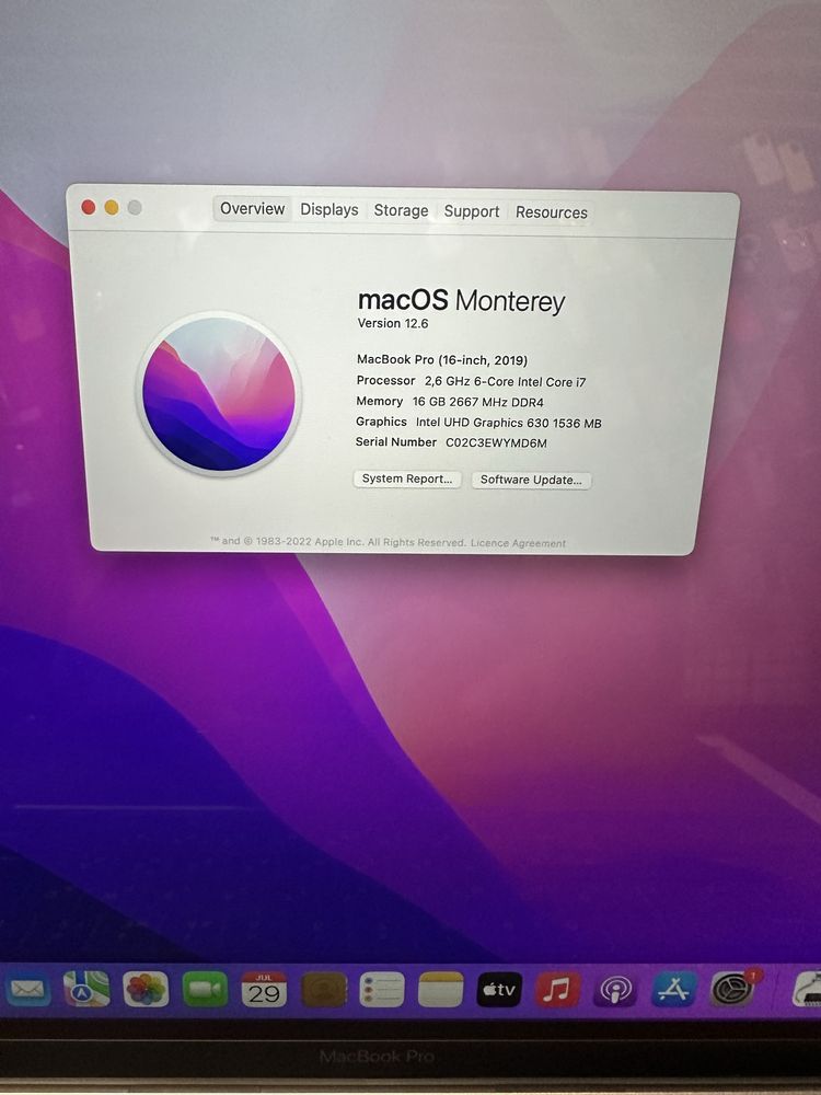 Macbook Pro 16 (A2141) i7/16/512gb