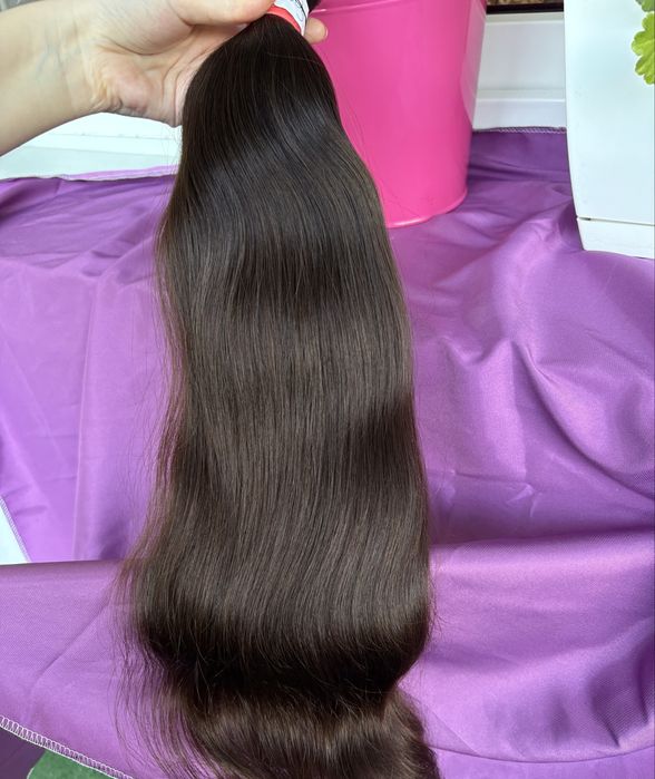 2) wlosy dziewicze 56 cm 190 gr