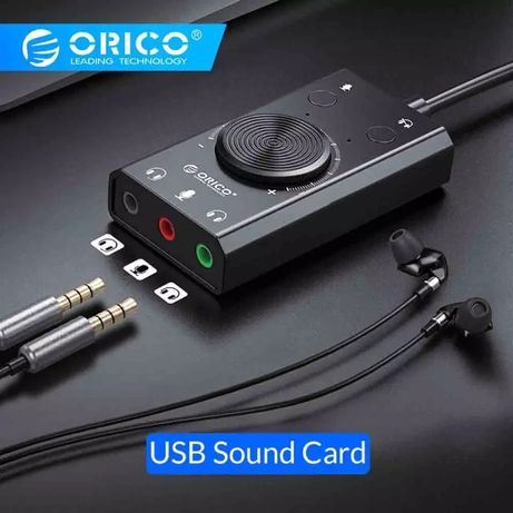 Звукова карта Orico USB Sound Card Adapter SC2 Black (Оригінал!)