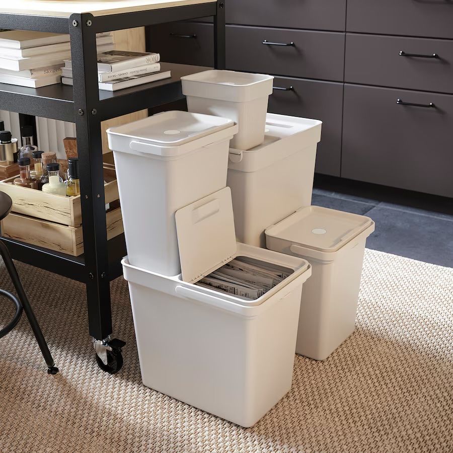 Hallbar pokrywka kosza 22l ikea