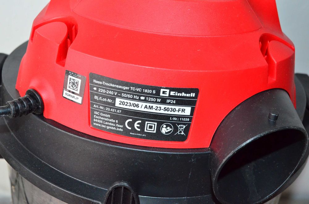 Odkurzacz warsztatowy 20L EINHEL - niekompletny