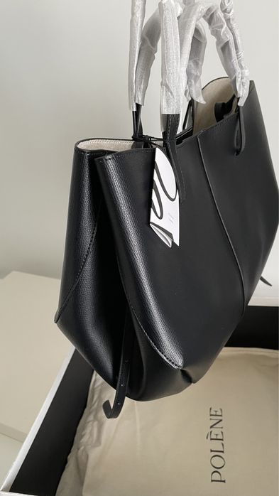 Сумка polene cyme black camel