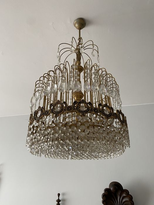 Candeeiro vintage em cristal