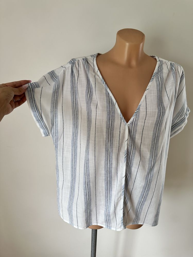 Bluzka koszula w paski H&M rozmiar M bawełna