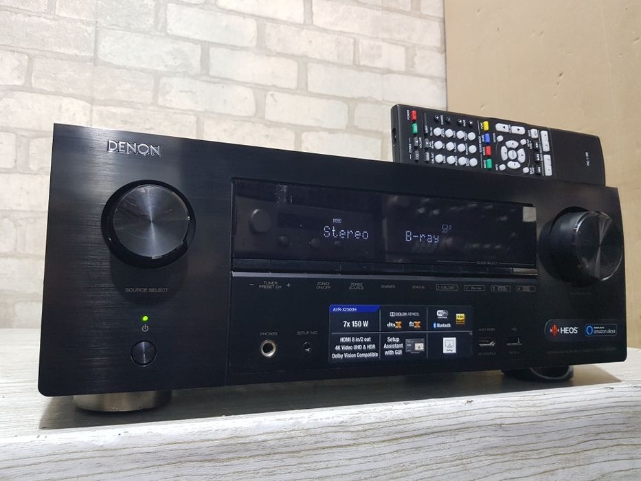Пульт!7.1AV-ресивер Denon AVR-X2500H 7х150Вт,WiFi, Spotify, FLAC,4k