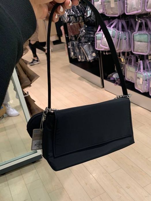 Чорна сумка «багет» привезена з Європи