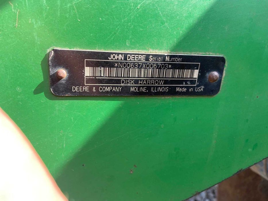 Борона дискова John Deere-637