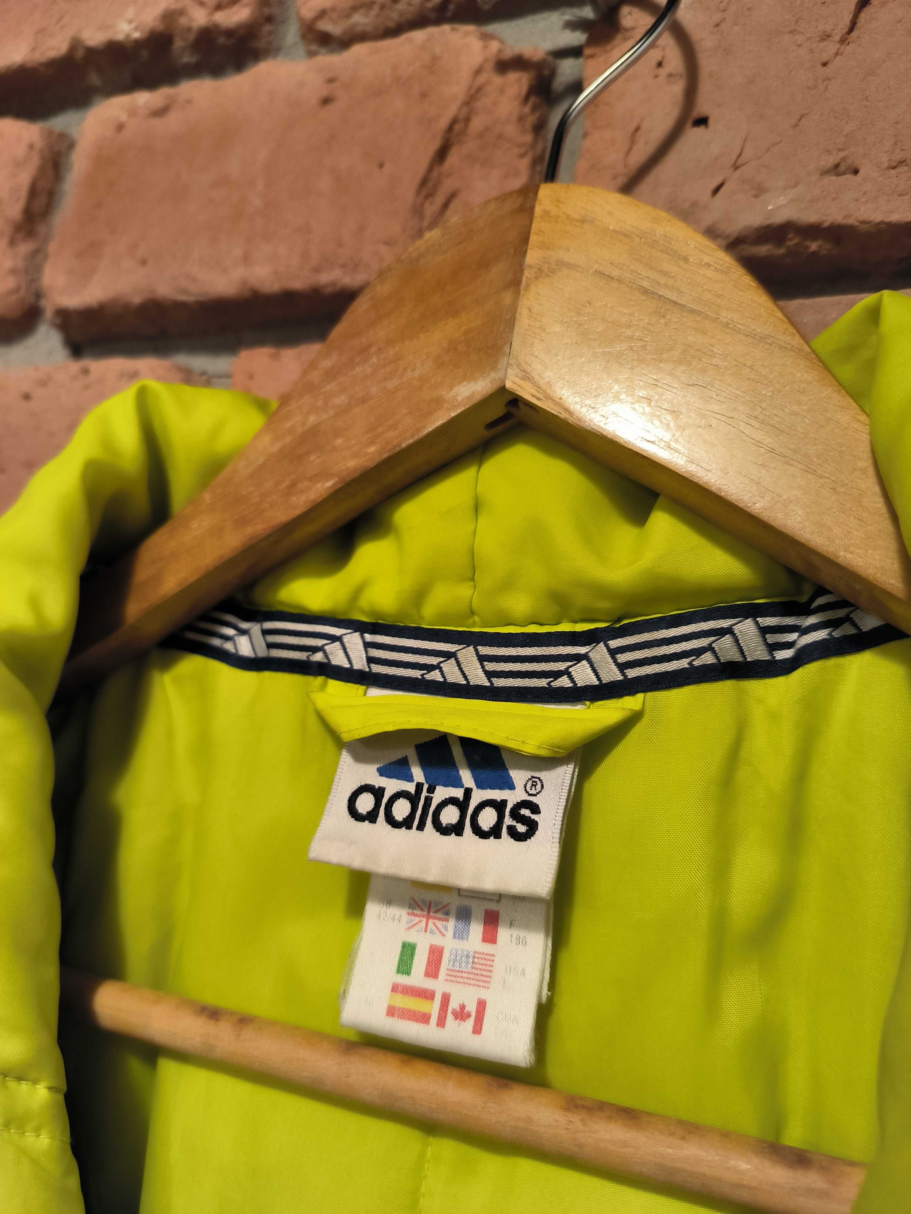 Kurtka Wiatrówka Przejściowa Adidas Vintage Duże Logo