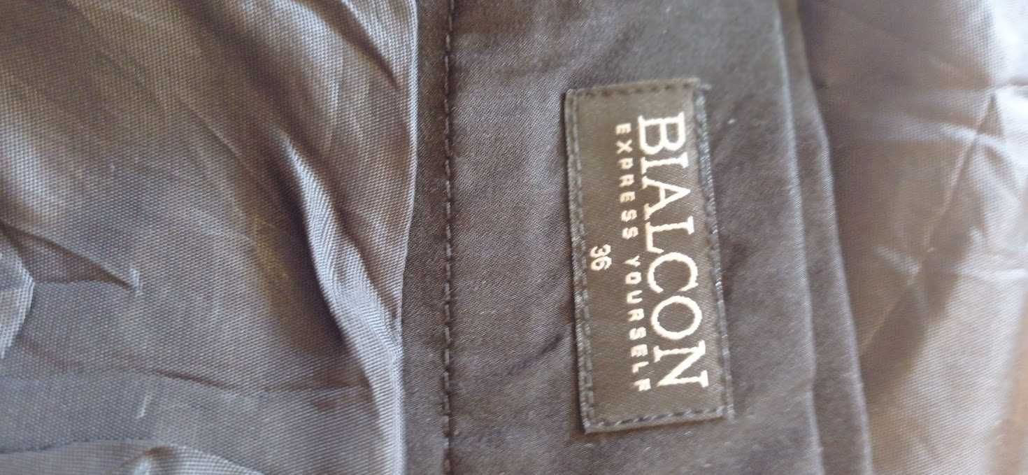 Spódnica ołówkowa, czarna , wiskoza Bialcon 36