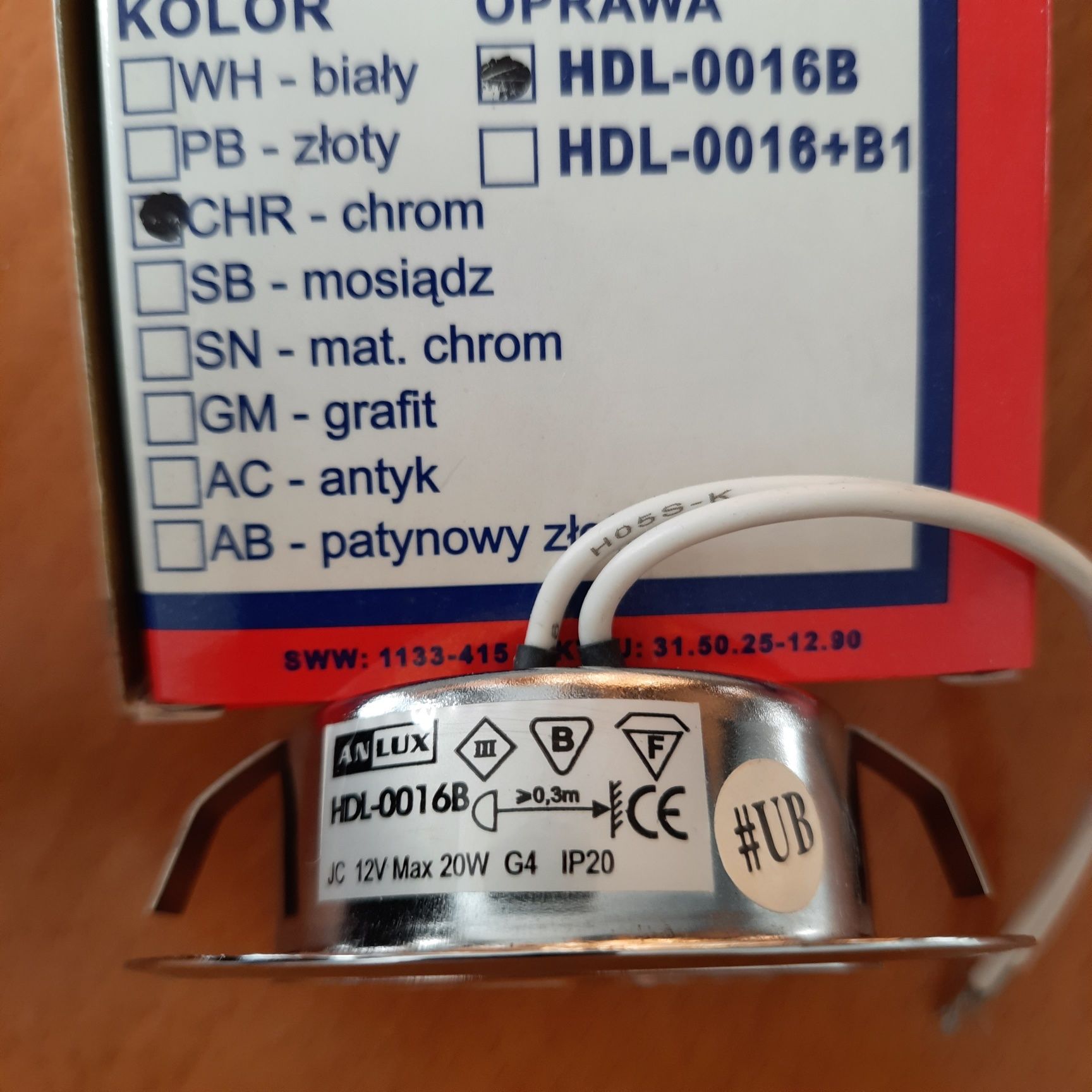 Oprawa halogenowa meblowa