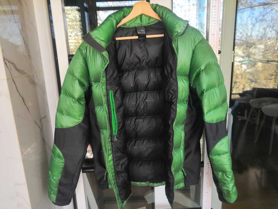 Оригінальна зима-весна чоловіча куртка-пуховик THE NORTH FACE, зелена