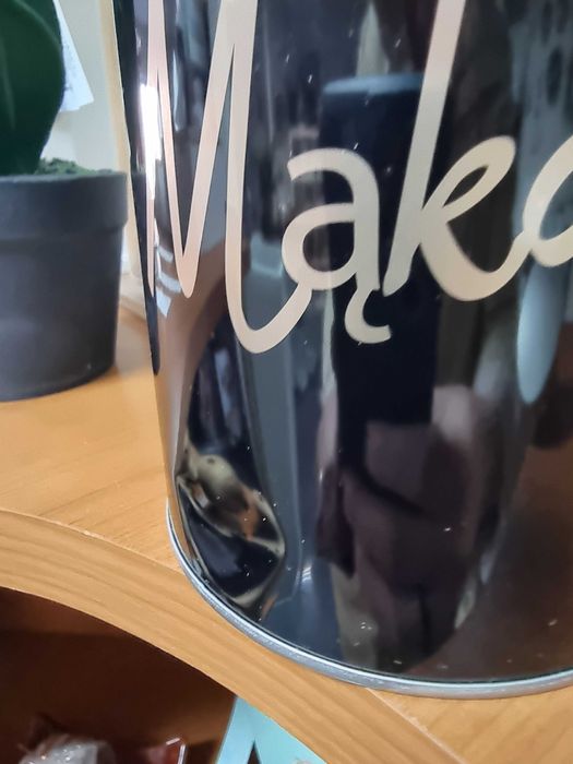 Puszka kuchenna metalowa czarna metalowe puszki metalowe czarne mąkę