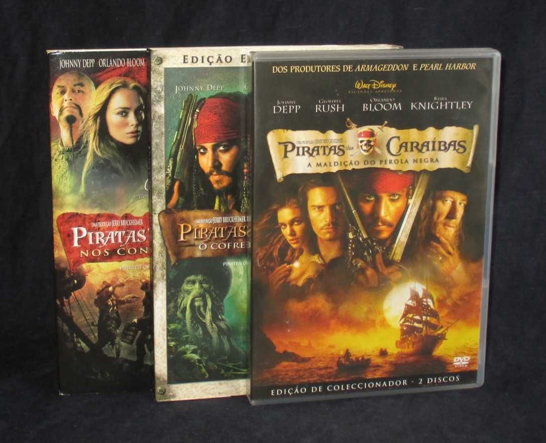 DVD Filmes Piratas das Caraíbas Edição de Colecionador Especial