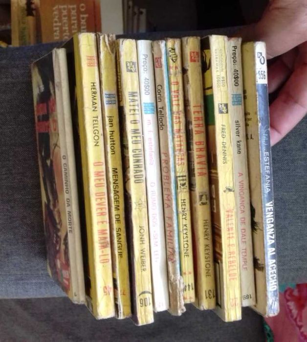vários livros de bolso