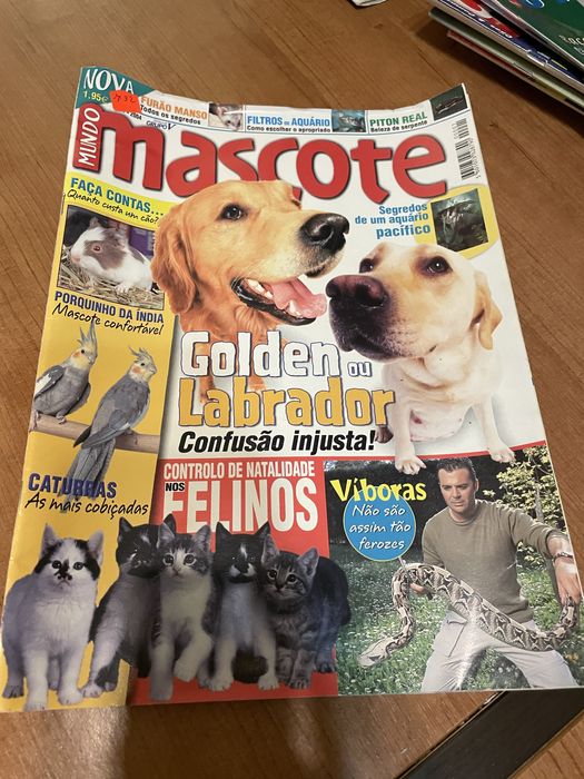 Revistas antigas sobre cães