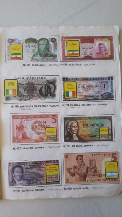 Colecção Notas de Banco de todo o Mundo 1972