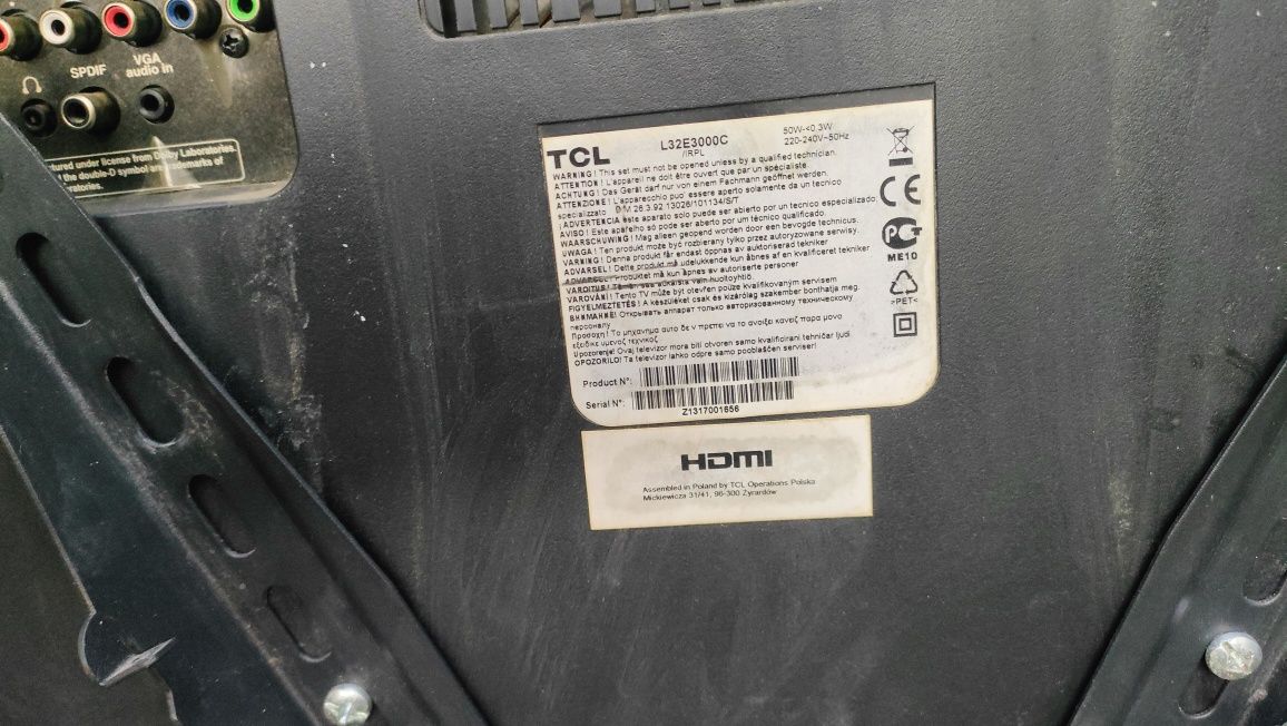 Telewizor LED TCL 32 cale