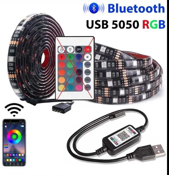 Taśma LED RGB tv Bluetooth 4m