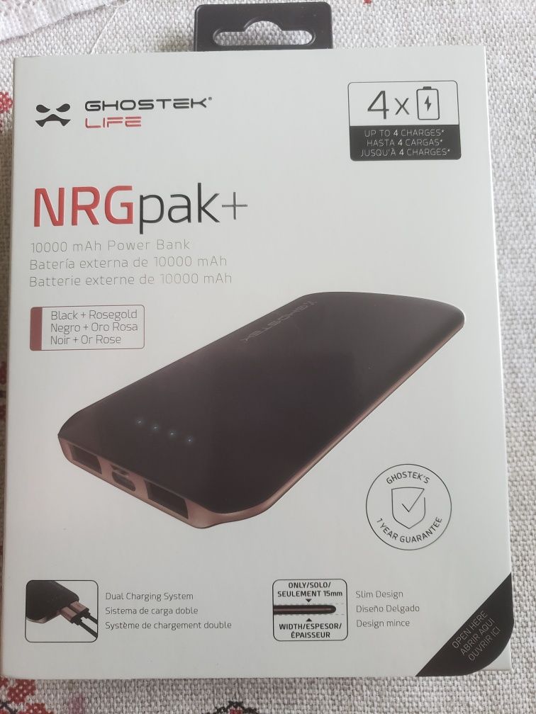 Павербанк Ghostek NrgPak+ 10000mah Black Rose Gold НОВИЙ!