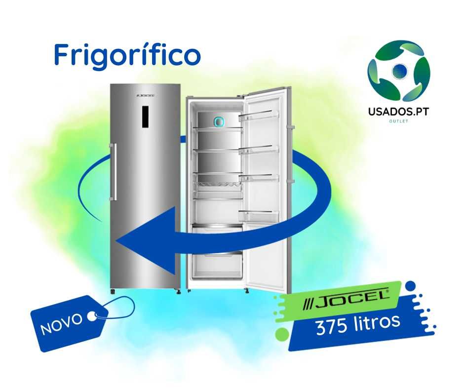 Frigorífico No Frost Inox 375L Jocel alt. 185cm