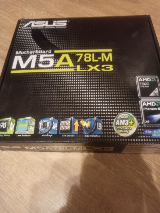 Материнская плата сокет AM3+/ Asus M5A-78LM-LX3/16 GB оперативы Kingst