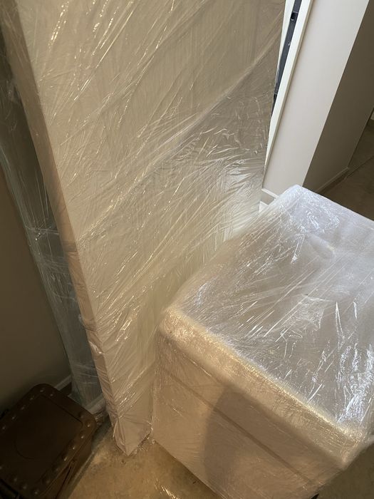 Sercretária MALM ikea + vidro na medida