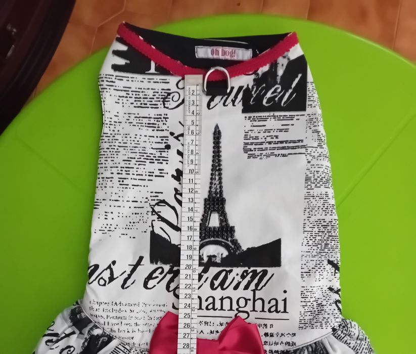 Capa de festa p/cadela XS semi nova